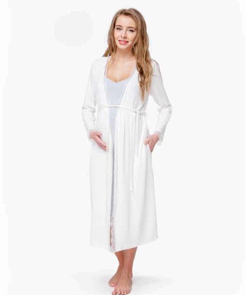 Серое платье-топ для будущих и кормящих мам Bodycon Серое платье-топ для будущих и кормящих мам Bodycon — изображение 9