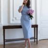 Розовый замшевый костюм для беременных и кормящих мам Laisa Розовый замшевый костюм для беременных и кормящих мам Laisa Костюмы 12