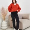 Серые теплые джинсы для будущих мам Vitta Warm Аутлет до -80% 23