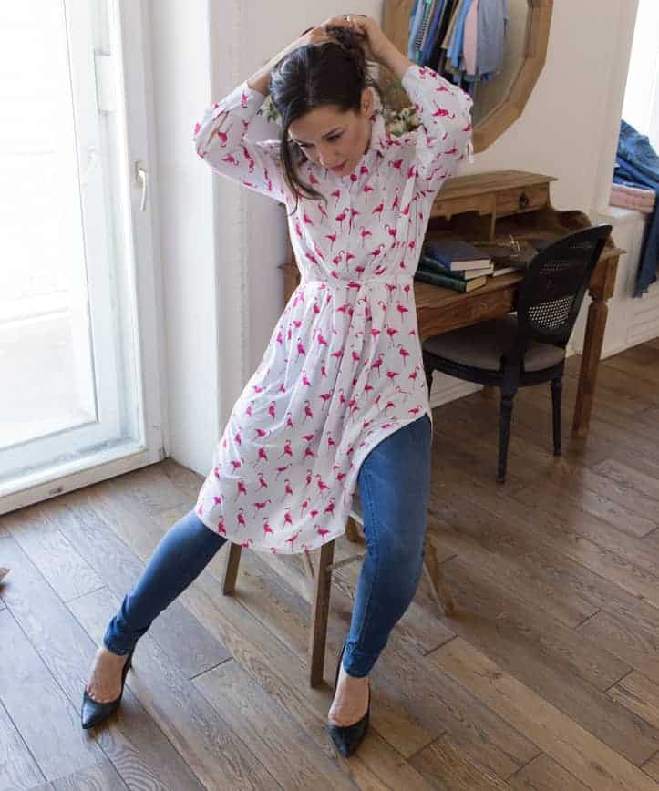 Платье-рубашка для беременных и кормящих мам Flamingo Платье-рубашка для беременных и кормящих мам Flamingo — изображение 3