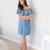 Синий лонгслив в полоску для беременных и кормящих Nadina Лето 20