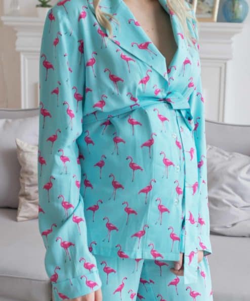 Пижама для беременных и кормящих Flamingo Mint — изображение 5