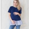 Нежно-синяя пижама для беременных и кормящих Blue Coton Домашняя одежда 15