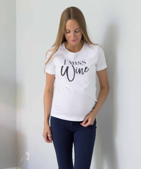 Футболка для будущих и кормящих мам Miss Wine Футболка для будущих и кормящих мам Miss Wine — изображение 2