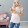 Голубая футболка для будущих и кормящих мам Active Новинки 22