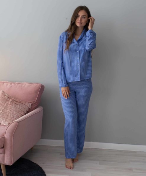 Пижама в полоску для беременных и кормящих мам Cosy