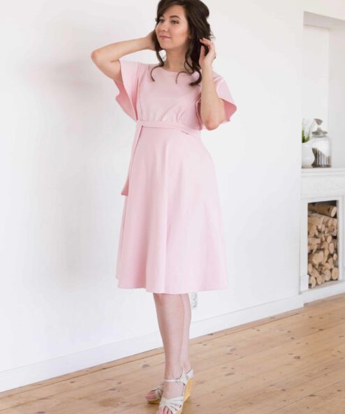 Нежно-розовое платье для будущих и кормящих мам Lovely Нежно-розовое платье для будущих и кормящих мам Lovely — изображение 6
