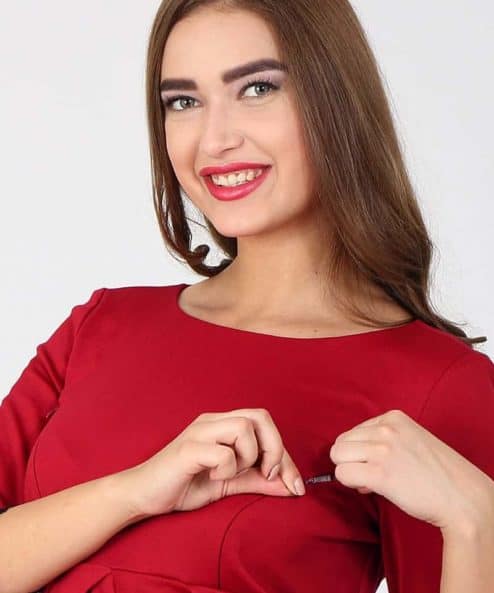 Красное платье для будущих и кормящих мам Rosemary Красное платье для будущих и кормящих мам Rosemary — изображение 6
