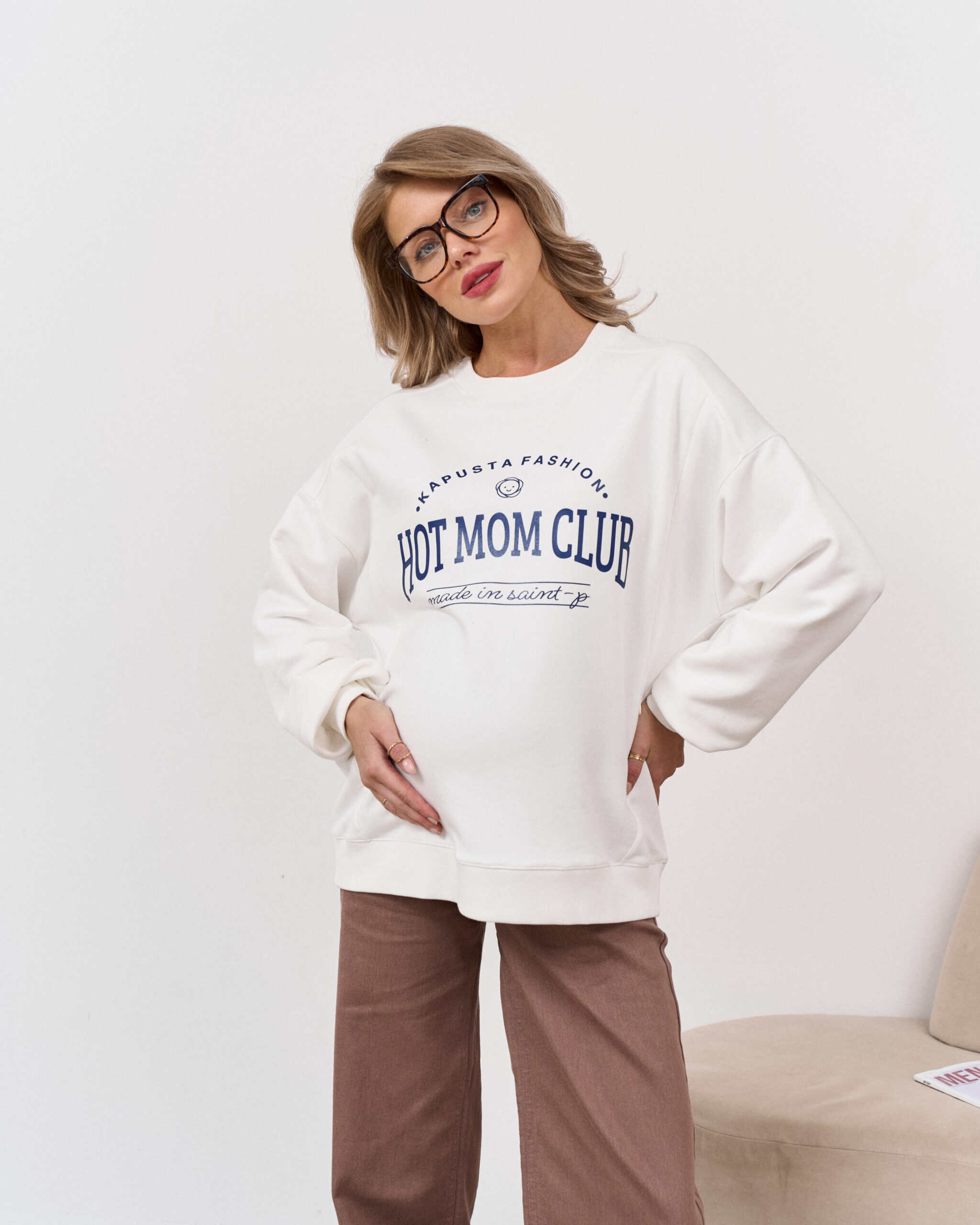 Молочный свитшот для будущих и кормящих мам Hot Mom Молочный свитшот для будущих и кормящих мам Hot Mom — изображение 5