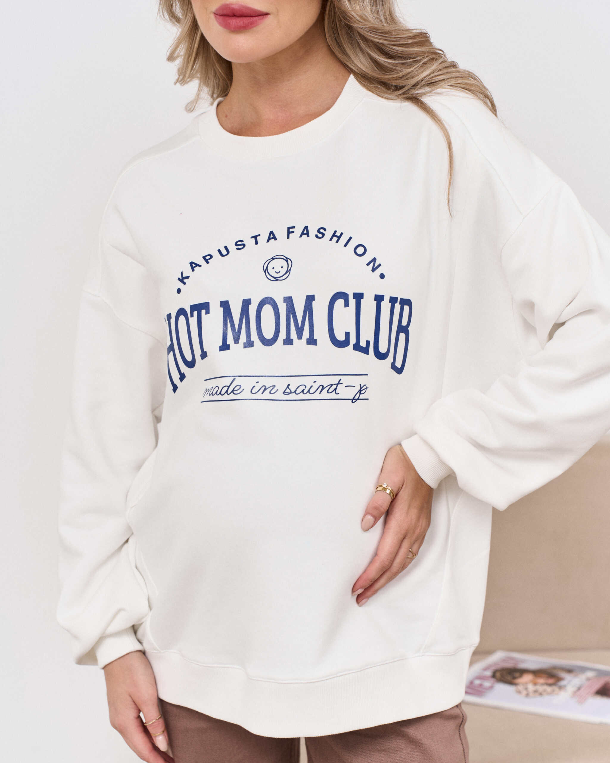 Молочный свитшот для будущих и кормящих мам Hot Mom Молочный свитшот для будущих и кормящих мам Hot Mom — изображение 6