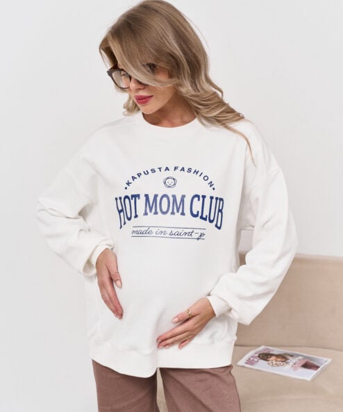 Молочный свитшот для будущих и кормящих мам Hot Mom Молочный свитшот для будущих и кормящих мам Hot Mom — изображение 8