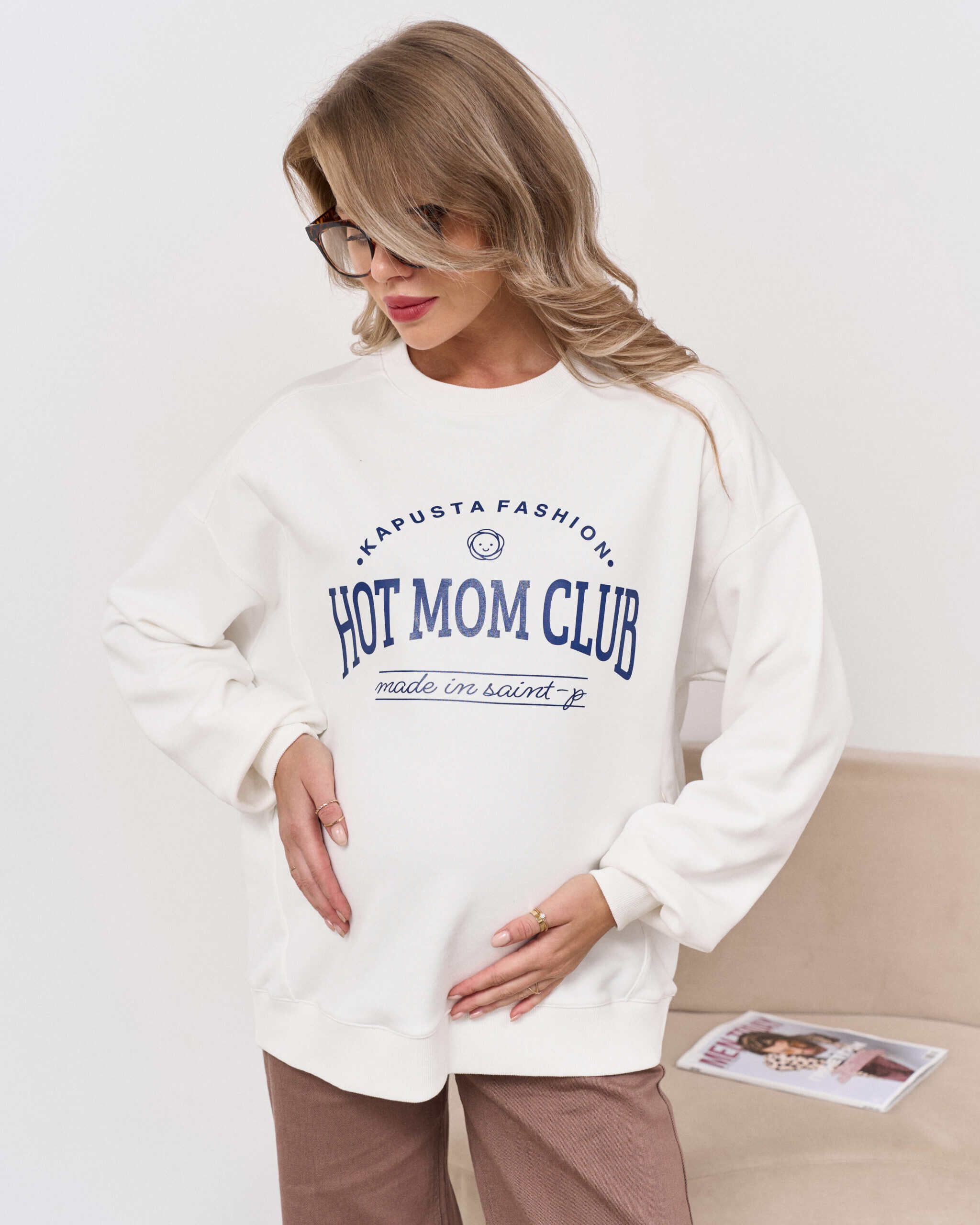 Молочный свитшот для будущих и кормящих мам Hot Mom Молочный свитшот для будущих и кормящих мам Hot Mom — изображение 8