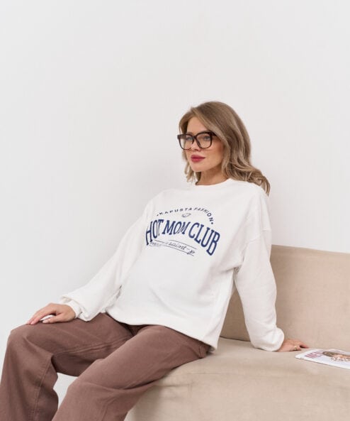 Молочный свитшот для будущих и кормящих мам Hot Mom Молочный свитшот для будущих и кормящих мам Hot Mom — изображение 7