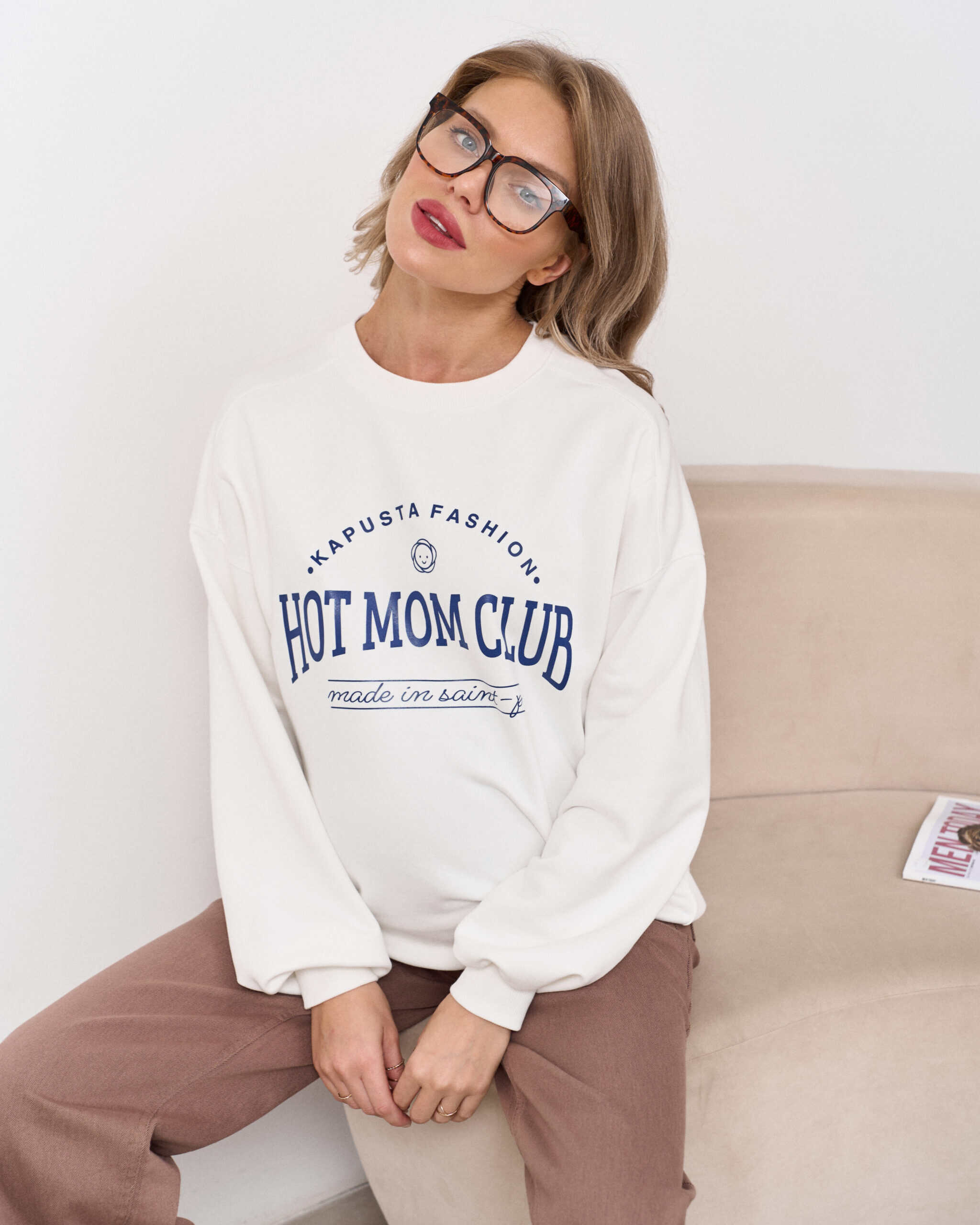 Молочный свитшот для будущих и кормящих мам Hot Mom Молочный свитшот для будущих и кормящих мам Hot Mom