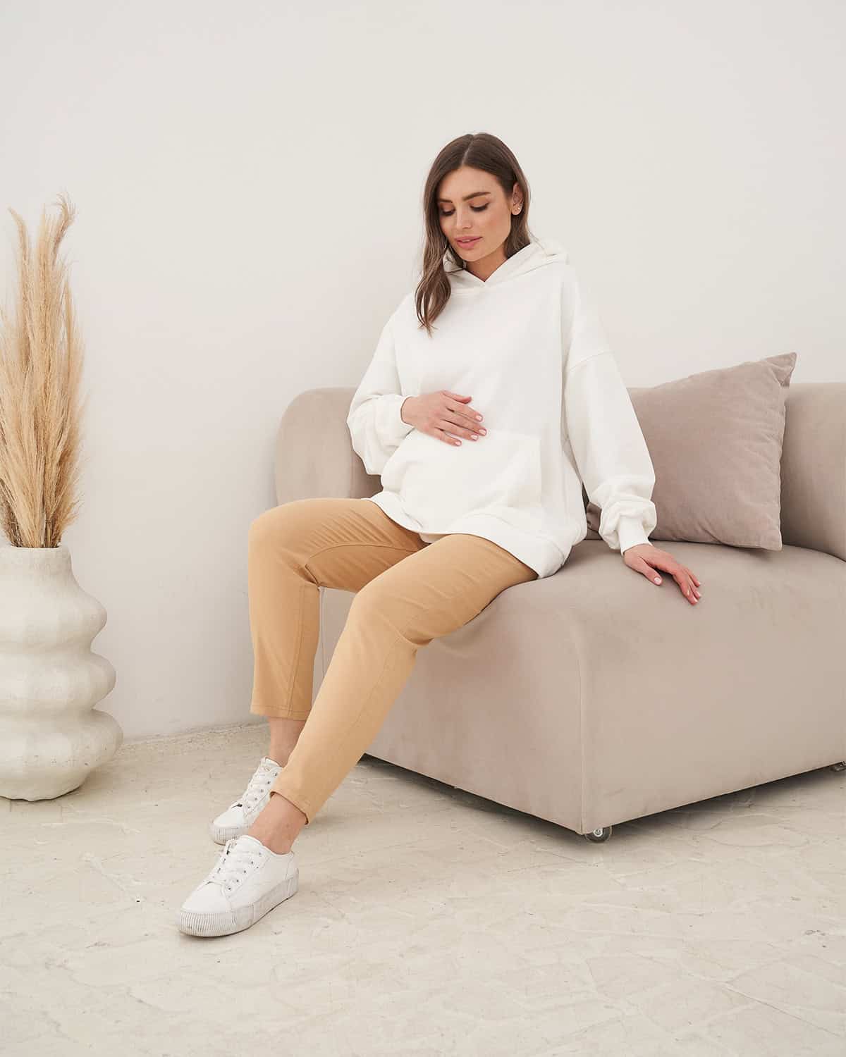 Бежевые джинсы moms для будущих мам Hampton Бежевые джинсы moms для будущих мам Hampton — изображение 6