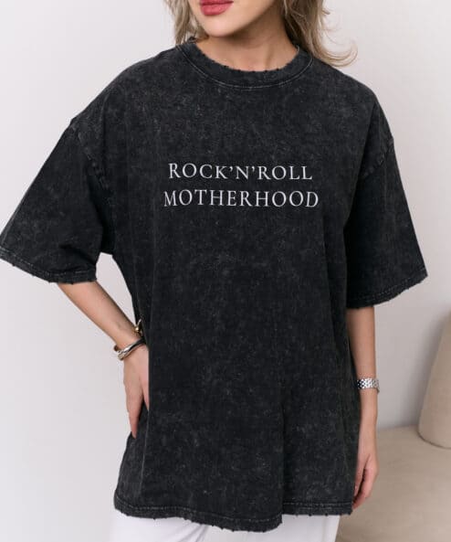 Футболка из вареного хлопка Rock-n-roll Motherhood Футболка из вареного хлопка Rock-n-roll Motherhood — изображение 5
