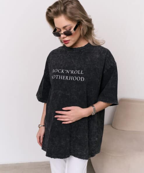 Футболка из вареного хлопка Rock-n-roll Motherhood Футболка из вареного хлопка Rock-n-roll Motherhood — изображение 9