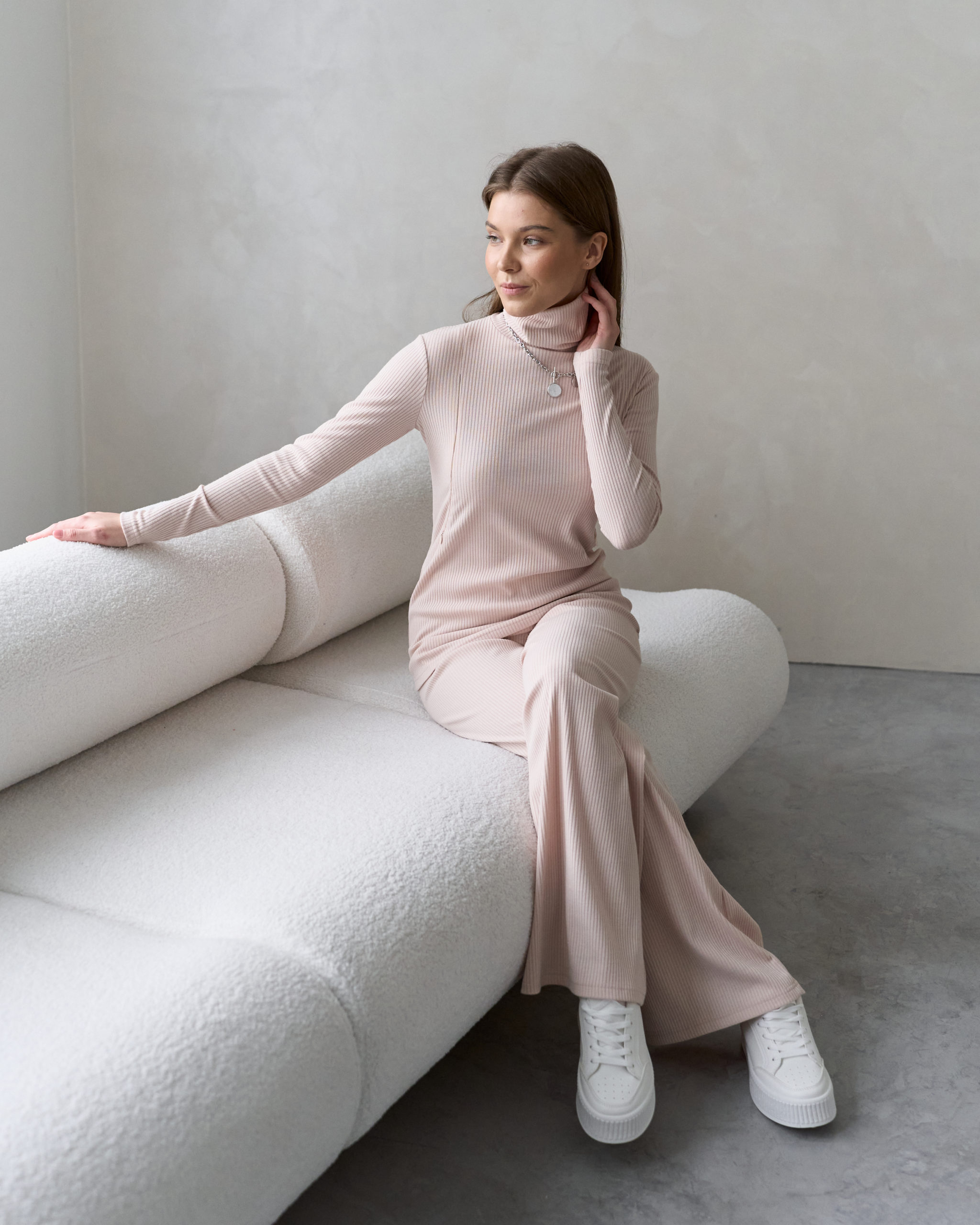Бежевые брюки для будущих и кормящих мам Soft Бежевые брюки для будущих и кормящих мам Soft — изображение 9