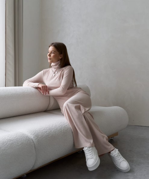 Бежевые брюки для будущих и кормящих мам Soft Бежевые брюки для будущих и кормящих мам Soft — изображение 7