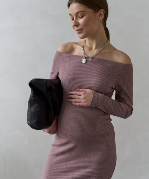 Кофейное платье для будущих и кормящих мам Everett NEW Кофейное платье для будущих и кормящих мам Everett NEW — изображение 7