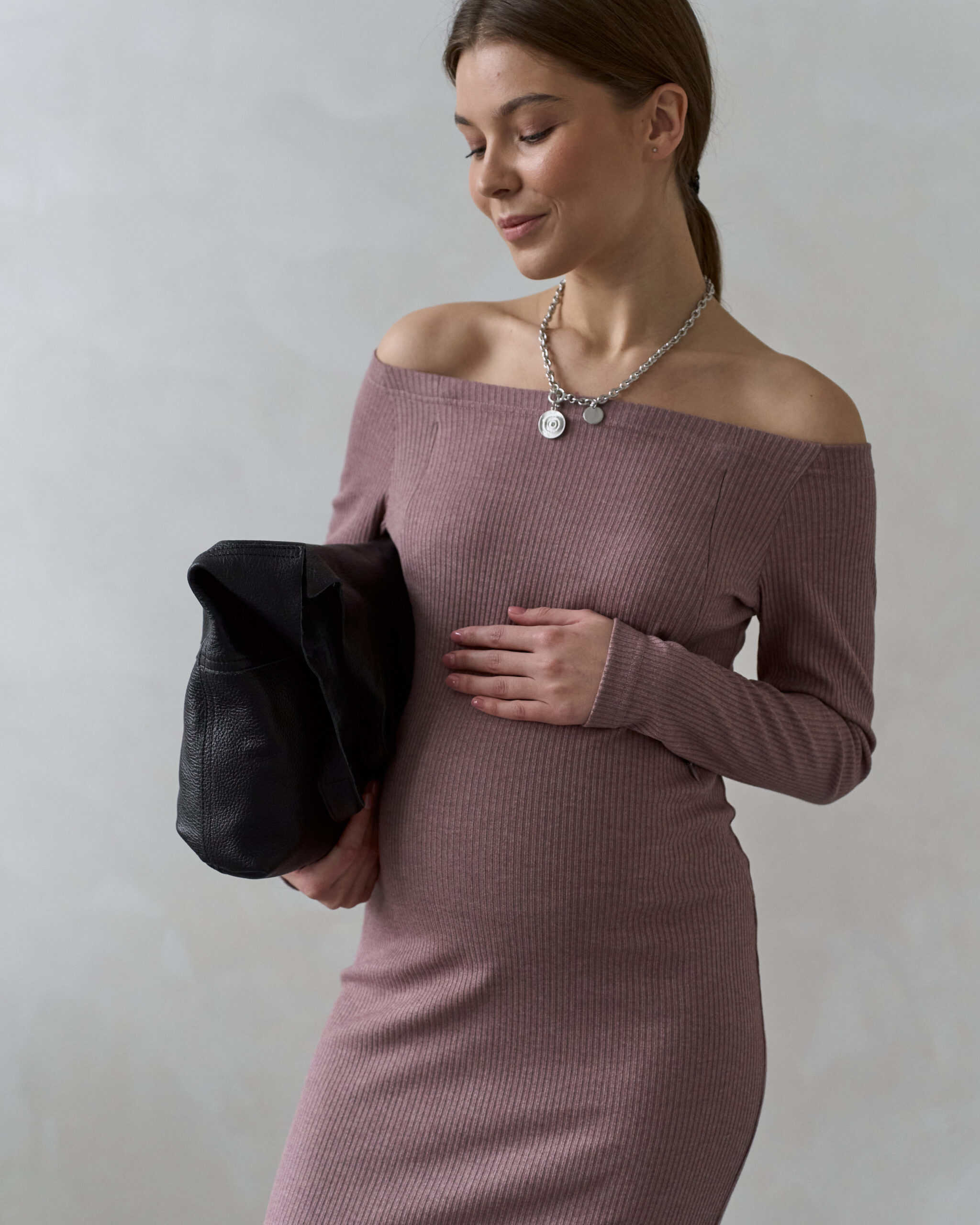 Кофейное платье для будущих и кормящих мам Everett NEW Кофейное платье для будущих и кормящих мам Everett NEW — изображение 7