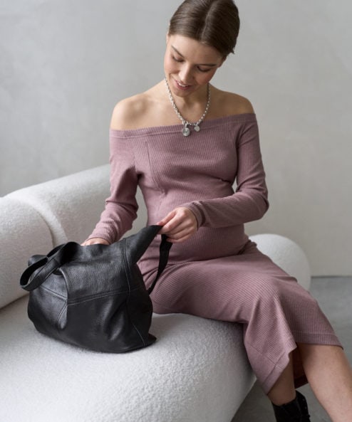 Кофейное платье для будущих и кормящих мам Everett NEW Кофейное платье для будущих и кормящих мам Everett NEW — изображение 6