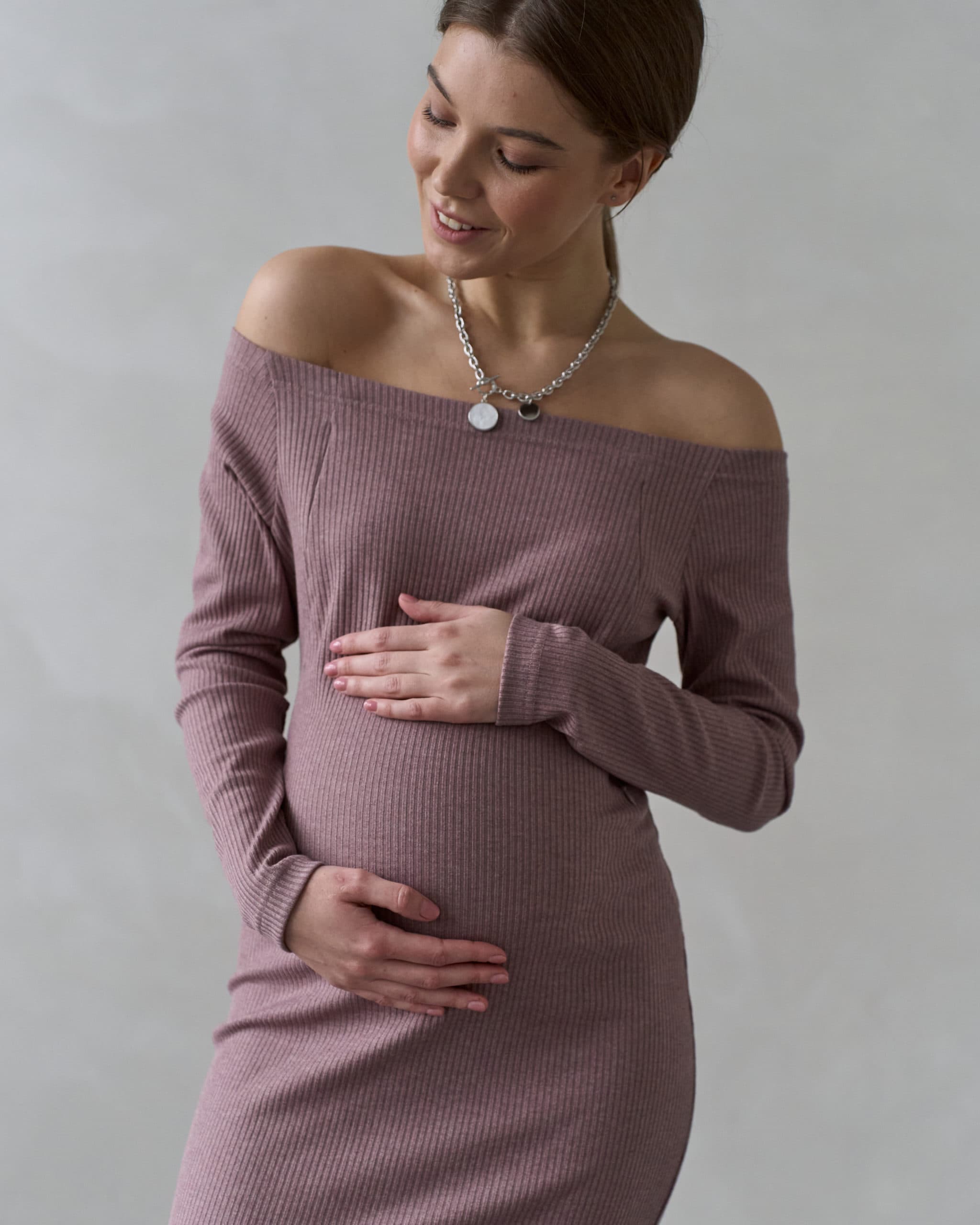 Кофейное платье для будущих и кормящих мам Everett NEW Кофейное платье для будущих и кормящих мам Everett NEW — изображение 5
