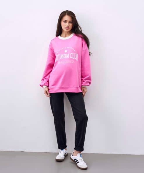 Черные джинсы moms для будущих мам Pink Heart Черные джинсы moms для будущих мам Pink Heart — изображение 3