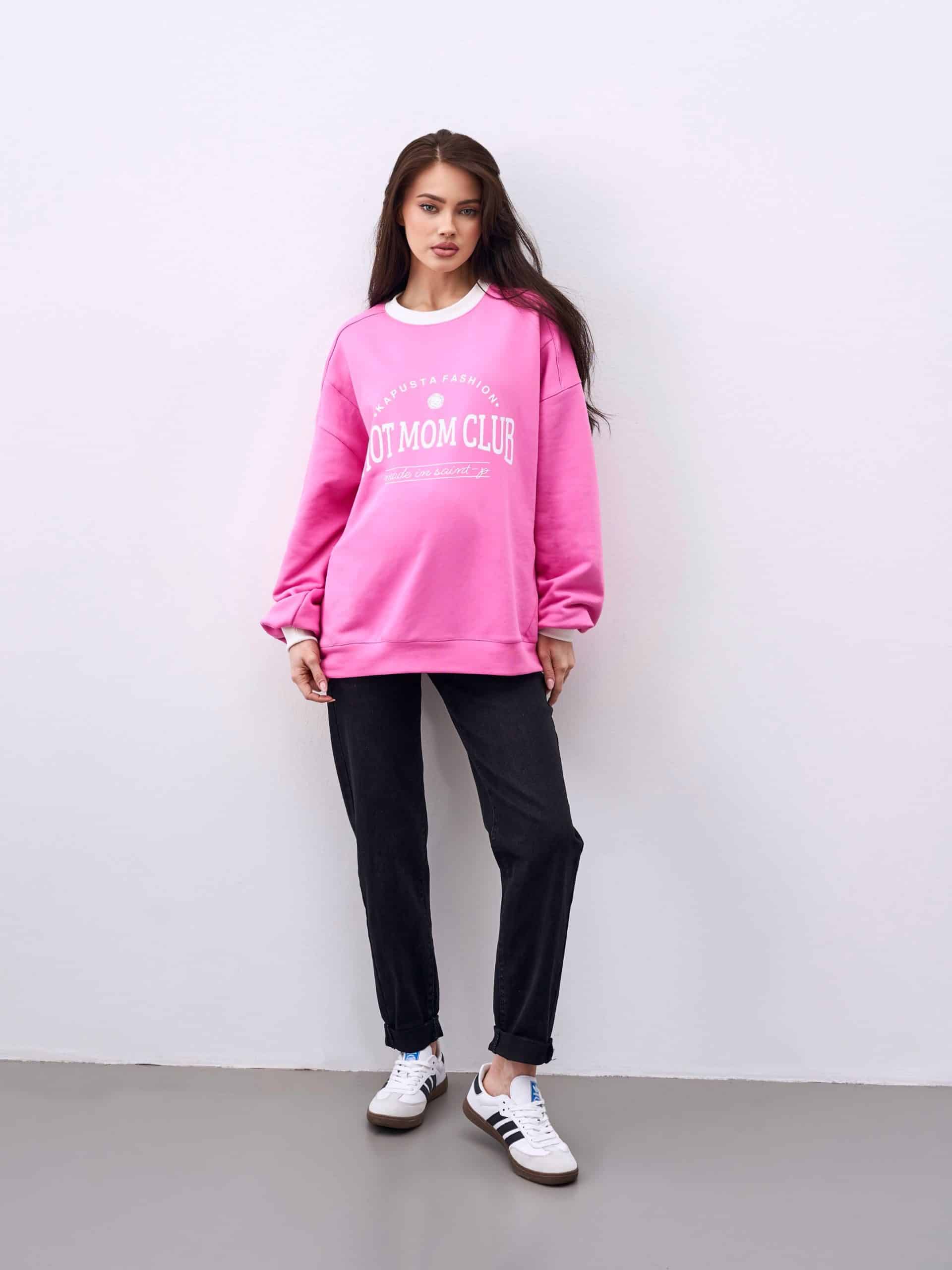 Черные джинсы moms для будущих мам Pink Heart Черные джинсы moms для будущих мам Pink Heart — изображение 3