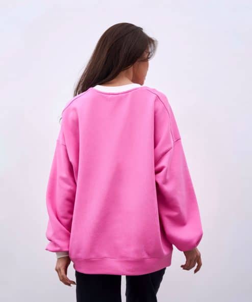 Розовый свитшот для будущих и кормящих мам Hot Mom Light — изображение 9