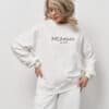 Молочный свитшот для мам Mommy est 2023