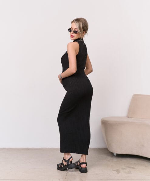 Черное трикотажное платье Debby Черное трикотажное платье Debby — изображение 8