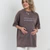 Кофейное двухстороннее трикотажное платье Renata Весна 29