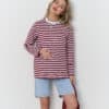 Коричневая тельняшка для будущих и кормящих мам Marina New Весна 30