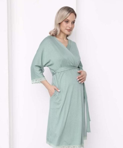 Оливковый домашний комплект для будущих и кормящих мам Stella — изображение 7