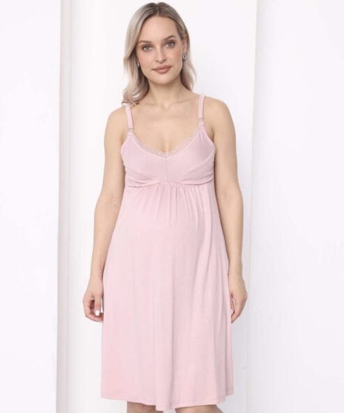 Розовый домашний комплект для будущих и кормящих мам Stella — изображение 4