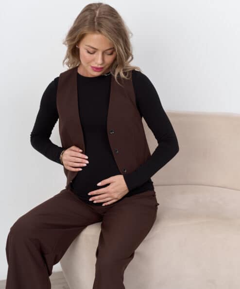 Шоколадный костюмный жилет Osaka — изображение 7