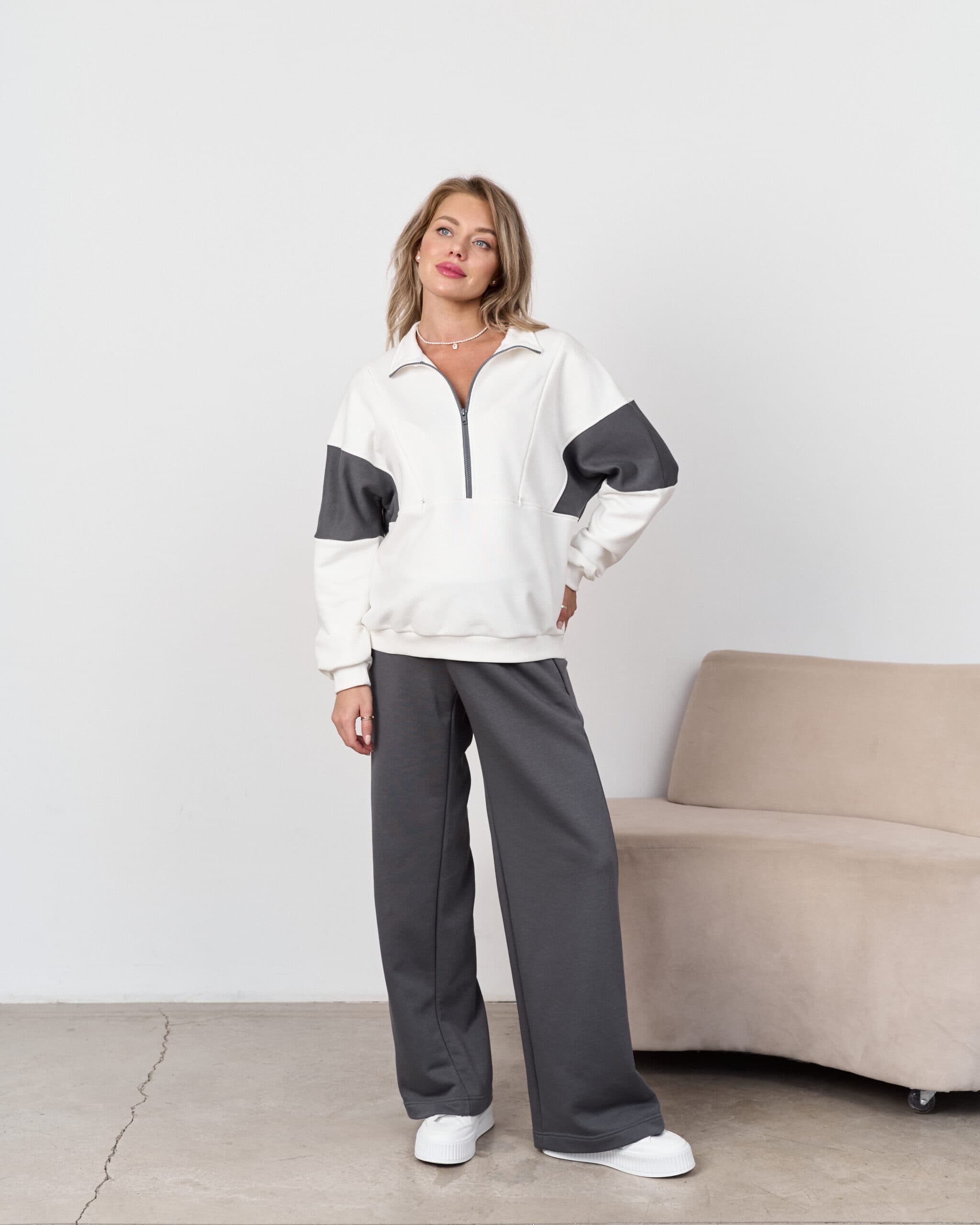 Графитовые брюки для будущих и кормящих мам Flex New Графитовые брюки для будущих и кормящих мам Flex New — изображение 8