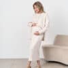 Молочная теплая юбка для будущих и кормящих мам Trendy