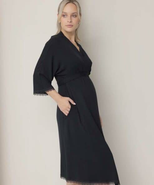 Черный домашний комплект для будущих и кормящих мам Stella — изображение 5