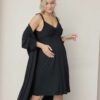 Молочный домашний комплект для будущих и кормящих мам Alisenta Халат и сорочка в роддом (комплект) 24
