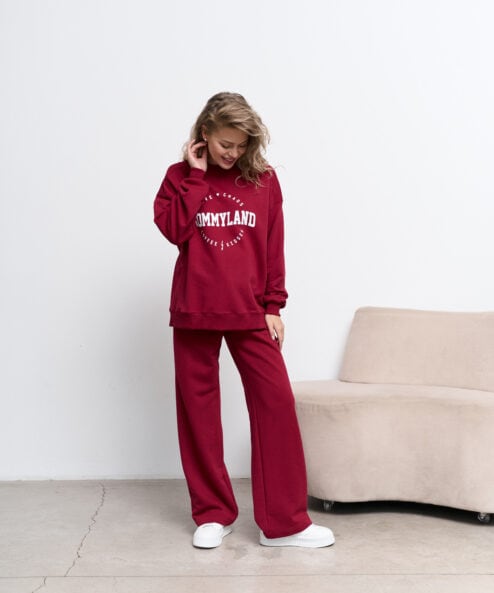 Бордовые брюки для будущих и кормящих мам Flex New Бордовые брюки для будущих и кормящих мам Flex New — изображение 8