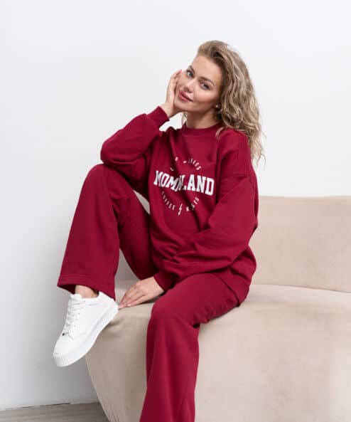Бордовые брюки для будущих и кормящих мам Flex New Бордовые брюки для будущих и кормящих мам Flex New — изображение 3