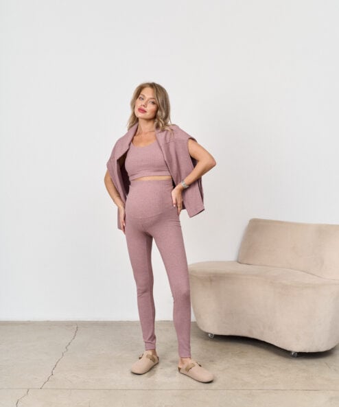 Кофейный топ в рубчик Soft Кофейный топ в рубчик Soft — изображение 3
