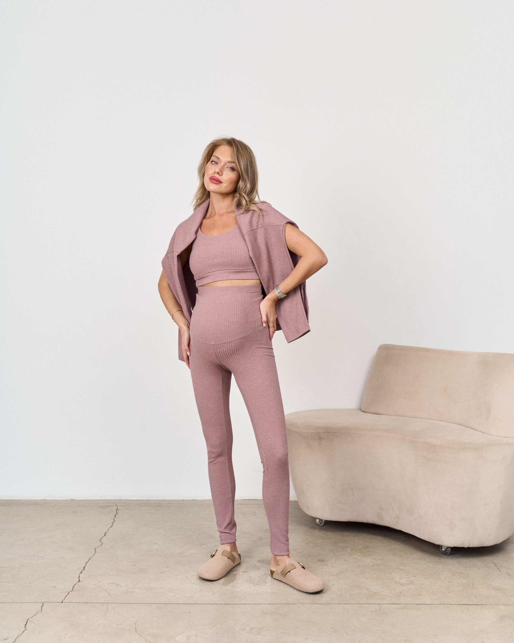 Кофейный топ в рубчик Soft Кофейный топ в рубчик Soft — изображение 3