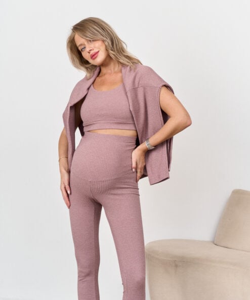 Кофейный топ в рубчик Soft Кофейный топ в рубчик Soft — изображение 5