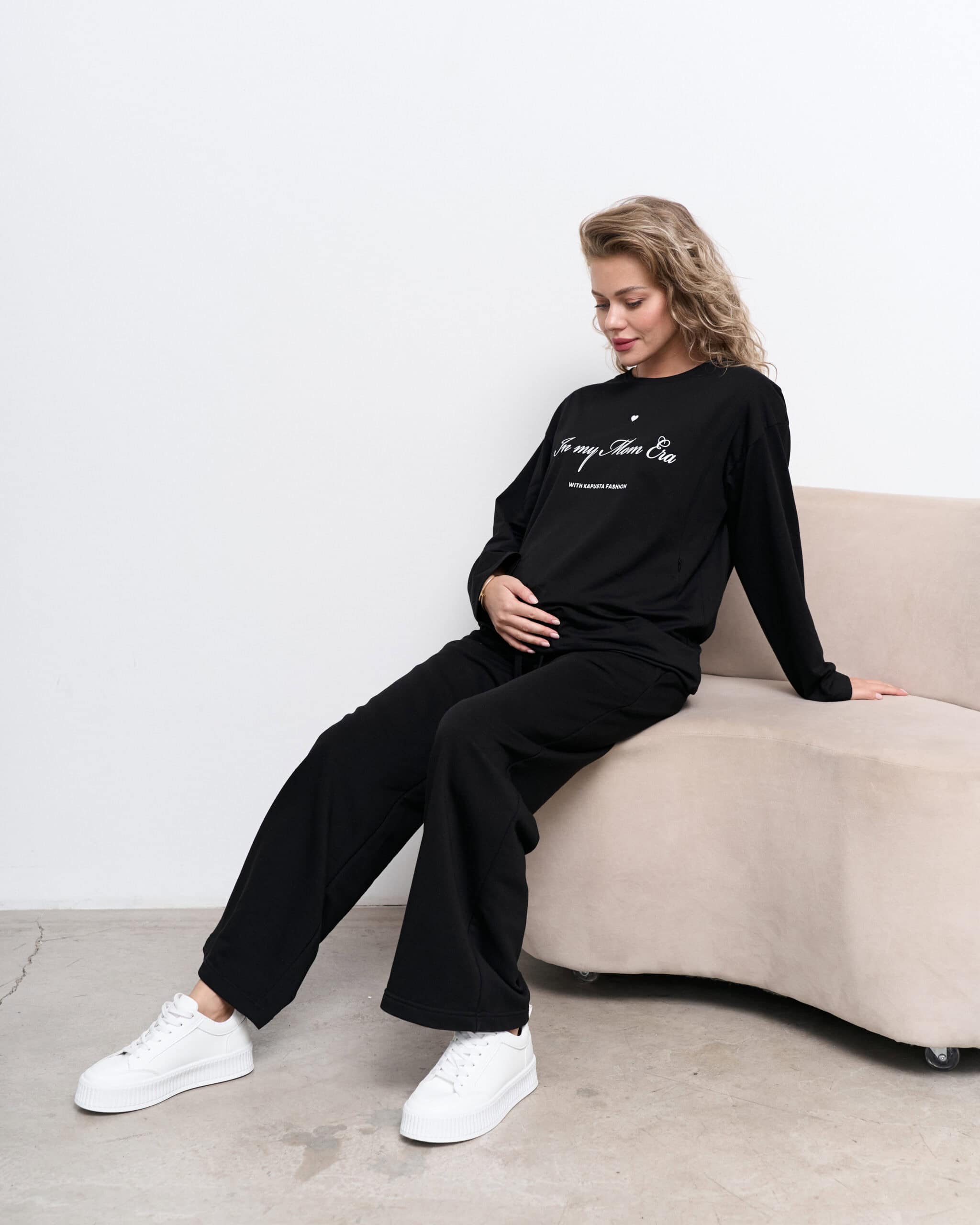 Черные брюки для будущих и кормящих мам Flex Черные брюки для будущих и кормящих мам Flex — изображение 8