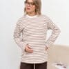 Графитовая тельняшка для будущих и кормящих мам Marina New Графитовая тельняшка для будущих и кормящих мам Marina New Весна 35