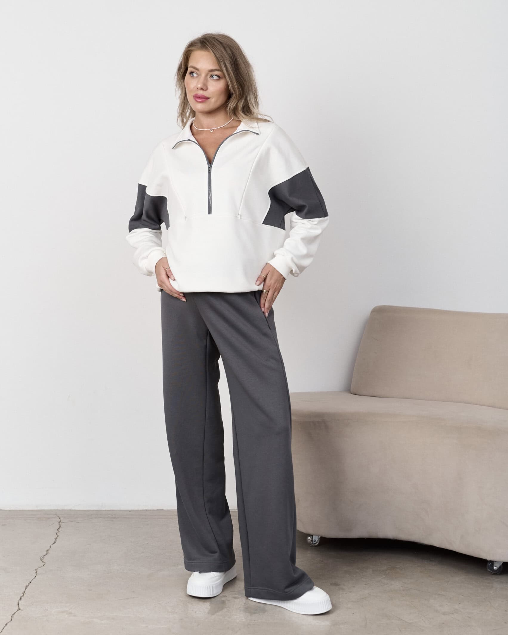 Графитовые брюки для будущих и кормящих мам Flex New Графитовые брюки для будущих и кормящих мам Flex New