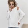 Серый лонгслив для будущих и кормящих мам Kapusta Fashion Весна 26